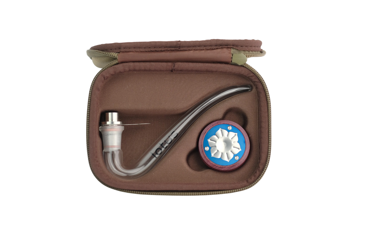 Lotus is a pure convection vaporizer; its sleek, California-patented design allows you to vaporize a vast load of up to 0.3g in the traditional pipe style while not compromising on flavor and producing best-in-class vapor clouds.