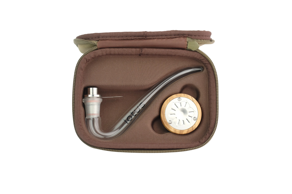 Lotus is a pure convection vaporizer; its sleek, California-patented design allows you to vaporize a vast load of up to 0.3g in the traditional pipe style while not compromising on flavor and producing best-in-class vapor clouds.