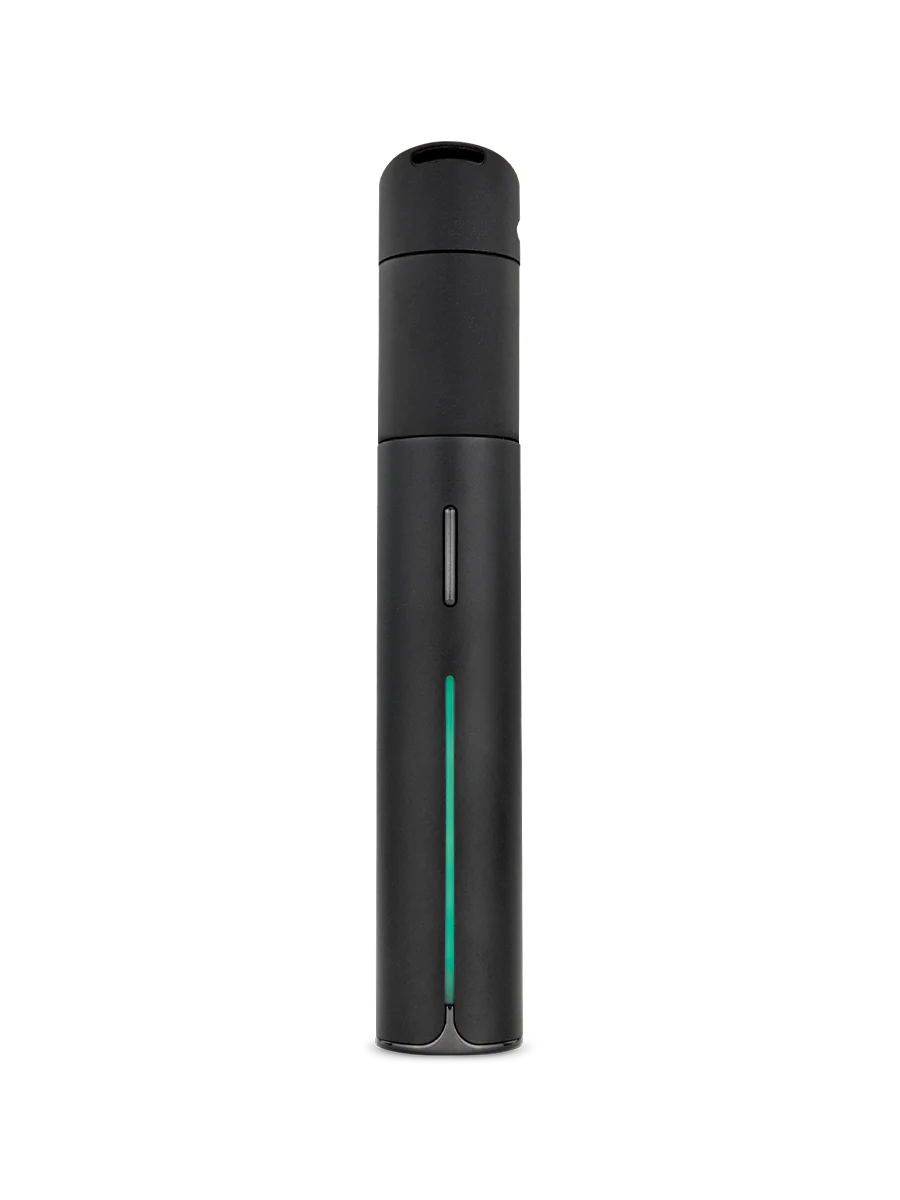 The Pivot puts the full Puffco experience in your pocket. The same size as a pen, this discreet, mobile vaporizer features a quick-release 3D Chamber that delivers premium flavor and real-time temperature control. With a light bar that serves as a visual dab timer, haptic feedback, a single-button interface, and four dialed heat presets, the Pivot is a true dab you can take anywhere.