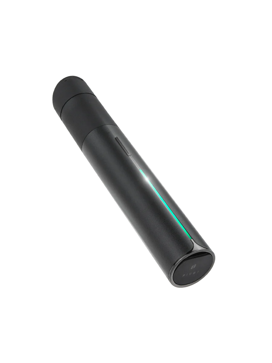The Pivot puts the full Puffco experience in your pocket. The same size as a pen, this discreet, mobile vaporizer features a quick-release 3D Chamber that delivers premium flavor and real-time temperature control. With a light bar that serves as a visual dab timer, haptic feedback, a single-button interface, and four dialed heat presets, the Pivot is a true dab you can take anywhere.