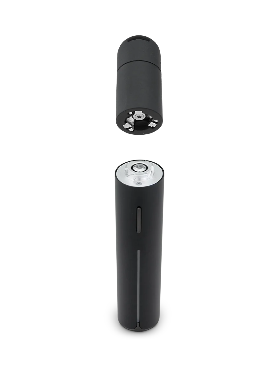 The Pivot puts the full Puffco experience in your pocket. The same size as a pen, this discreet, mobile vaporizer features a quick-release 3D Chamber that delivers premium flavor and real-time temperature control. With a light bar that serves as a visual dab timer, haptic feedback, a single-button interface, and four dialed heat presets, the Pivot is a true dab you can take anywhere.