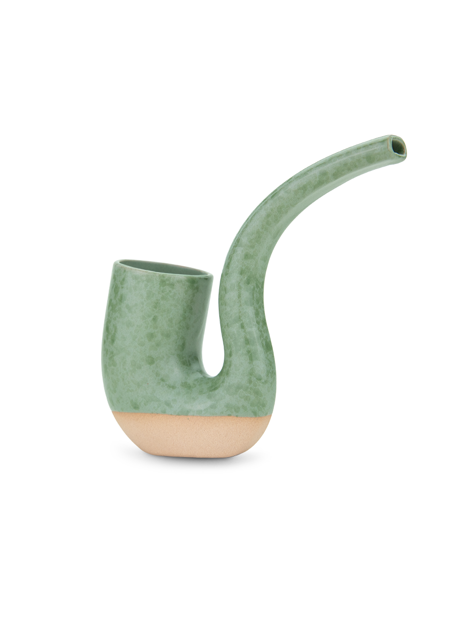 Stay grounded. The Proxy Terrapipe is the first ceramic Piece in the Proxy Collection. Crafted using a slipcast method, this hand-dipped and glazed two-tone dry pipe feels as cozy in your hand as your favorite mug.