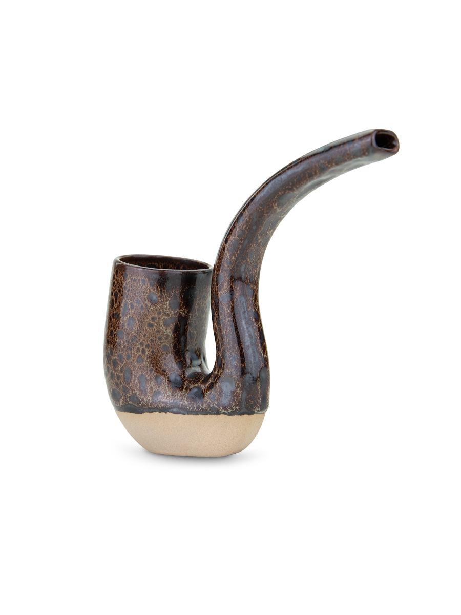 Stay grounded. The Proxy Terrapipe is the first ceramic Piece in the Proxy Collection. Crafted using a slipcast method, this hand-dipped and glazed two-tone dry pipe feels as cozy in your hand as your favorite mug.