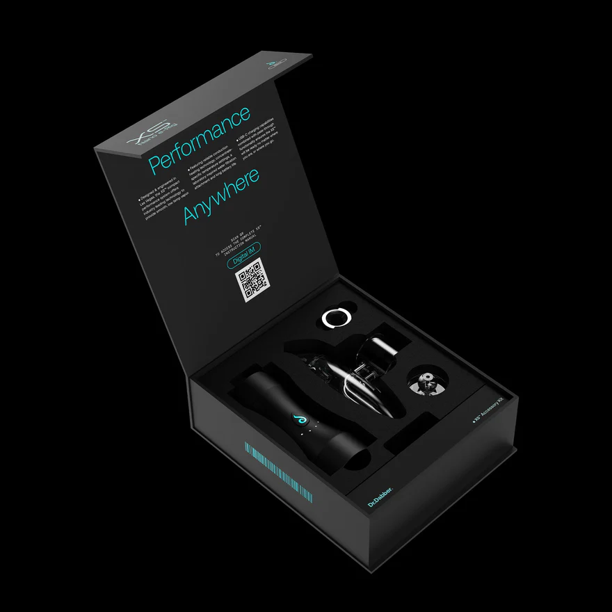 The Dr. Dabber XS™ is an advancement in the evolution of our technology, packed into the smallest, most portable e-Rig we have ever made. Providing the power and temperature stability you've come to expect from our bigger vaporizers, this purpose-built mini dab rig is specifically designed to go anywhere you need to go, comfortably.