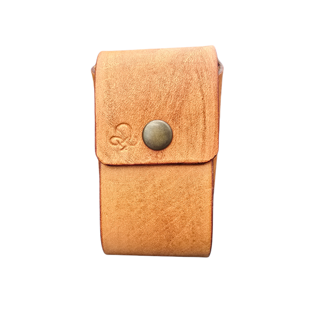 Light Brown 2 Battery 18650 Pouch