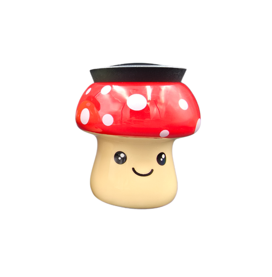Red Mushroom Stash Jar