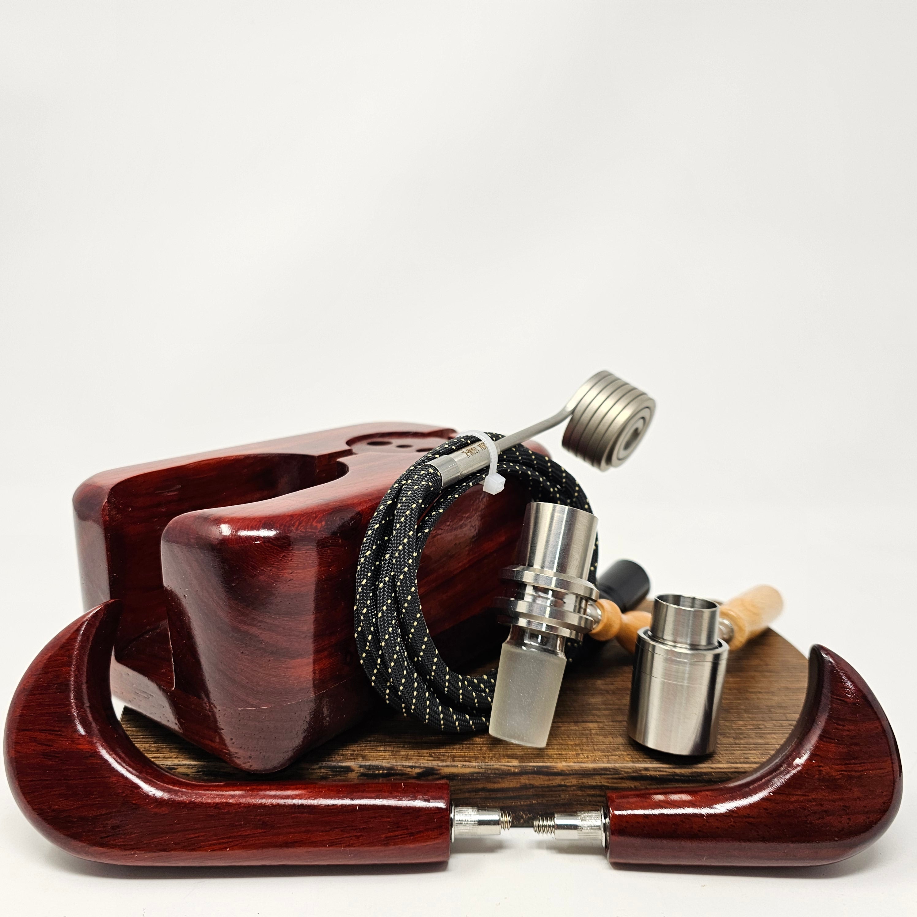 Made in a small family shop in the Southeast United States, each system is unique. This is a true conversation piece of functional art! Each set may contain different parts and of course will offer an individual mixture of woods and beauty only nature can provide.