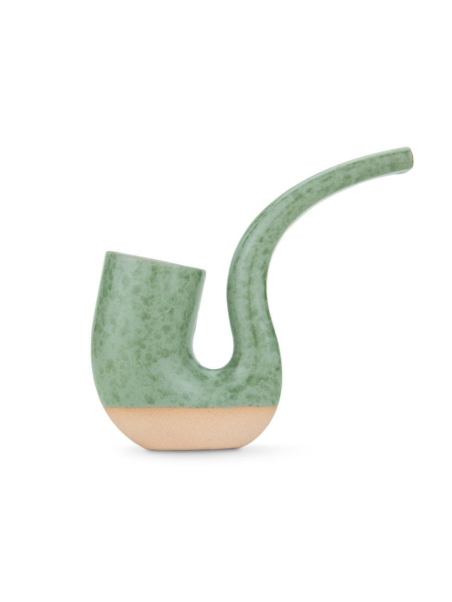 Stay grounded. The Proxy Terrapipe is the first ceramic Piece in the Proxy Collection. Crafted using a slipcast method, this hand-dipped and glazed two-tone dry pipe feels as cozy in your hand as your favorite mug.