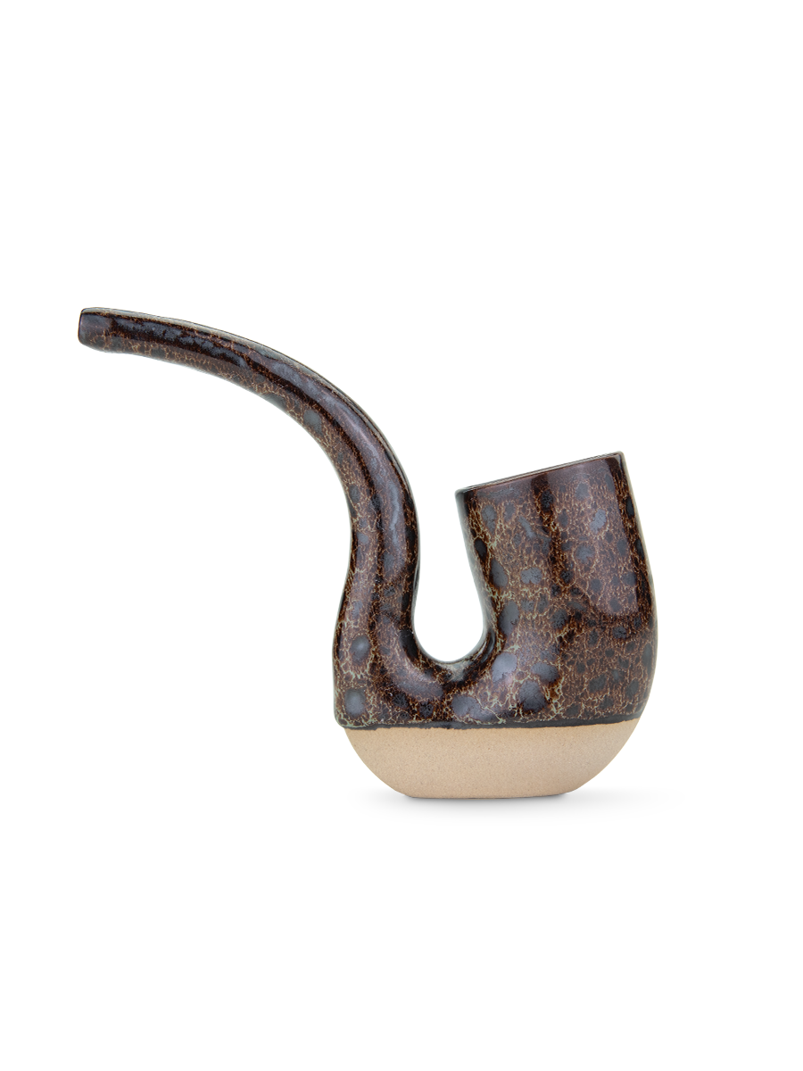 Stay grounded. The Proxy Terrapipe is the first ceramic Piece in the Proxy Collection. Crafted using a slipcast method, this hand-dipped and glazed two-tone dry pipe feels as cozy in your hand as your favorite mug.