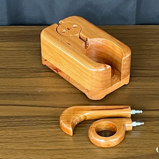 Made in a small family shop in the Southeast United States, each system is unique. This is a true conversation piece of functional art! Each set may contain different parts and of course will offer an individual mixture of woods and beauty only nature can provide.