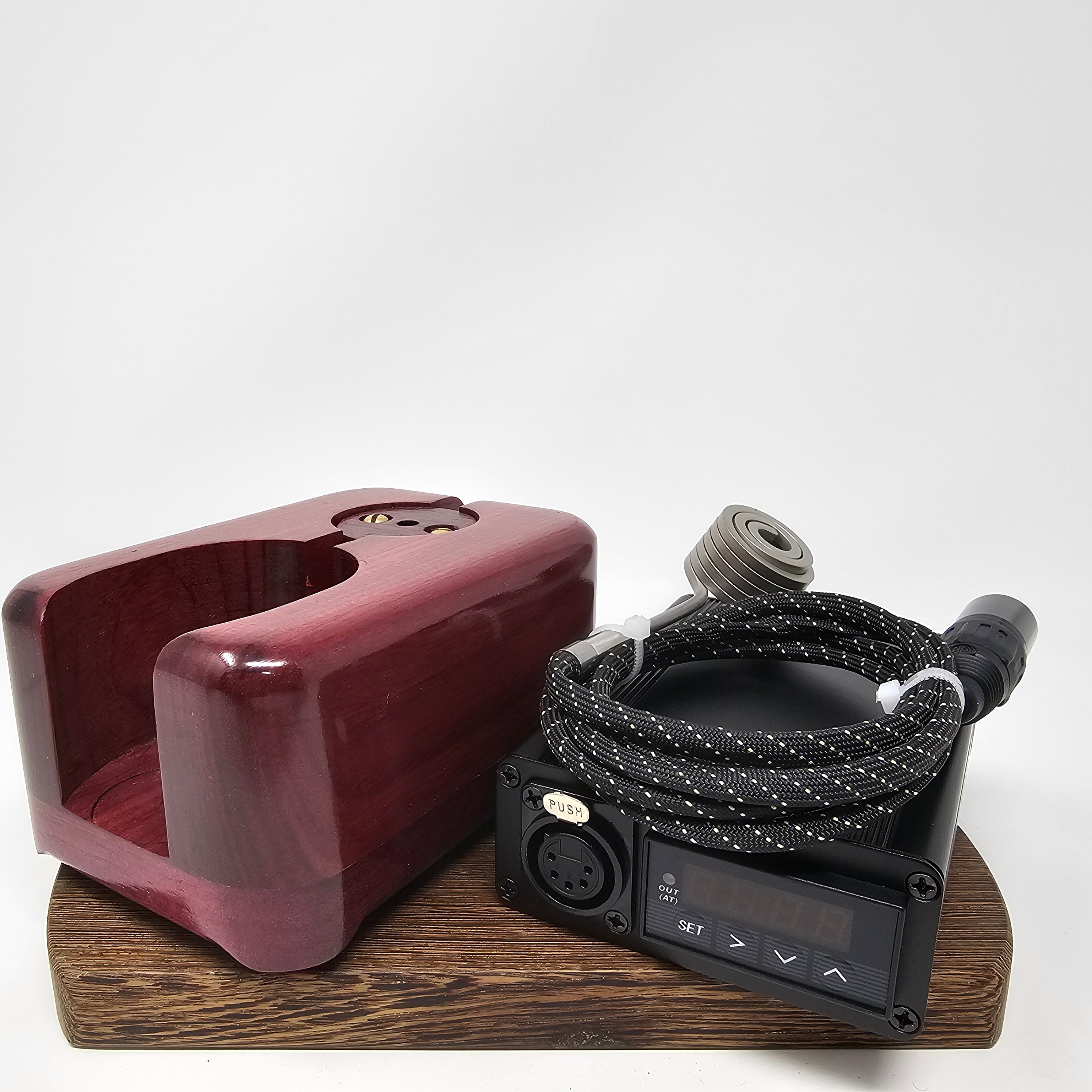 Made in a small family shop in the southeast United States, each system is unique. This is a true conversation piece of functional art! Each set may contain different parts and of course will offer an individual mixture of woods and beauty only nature can provide.