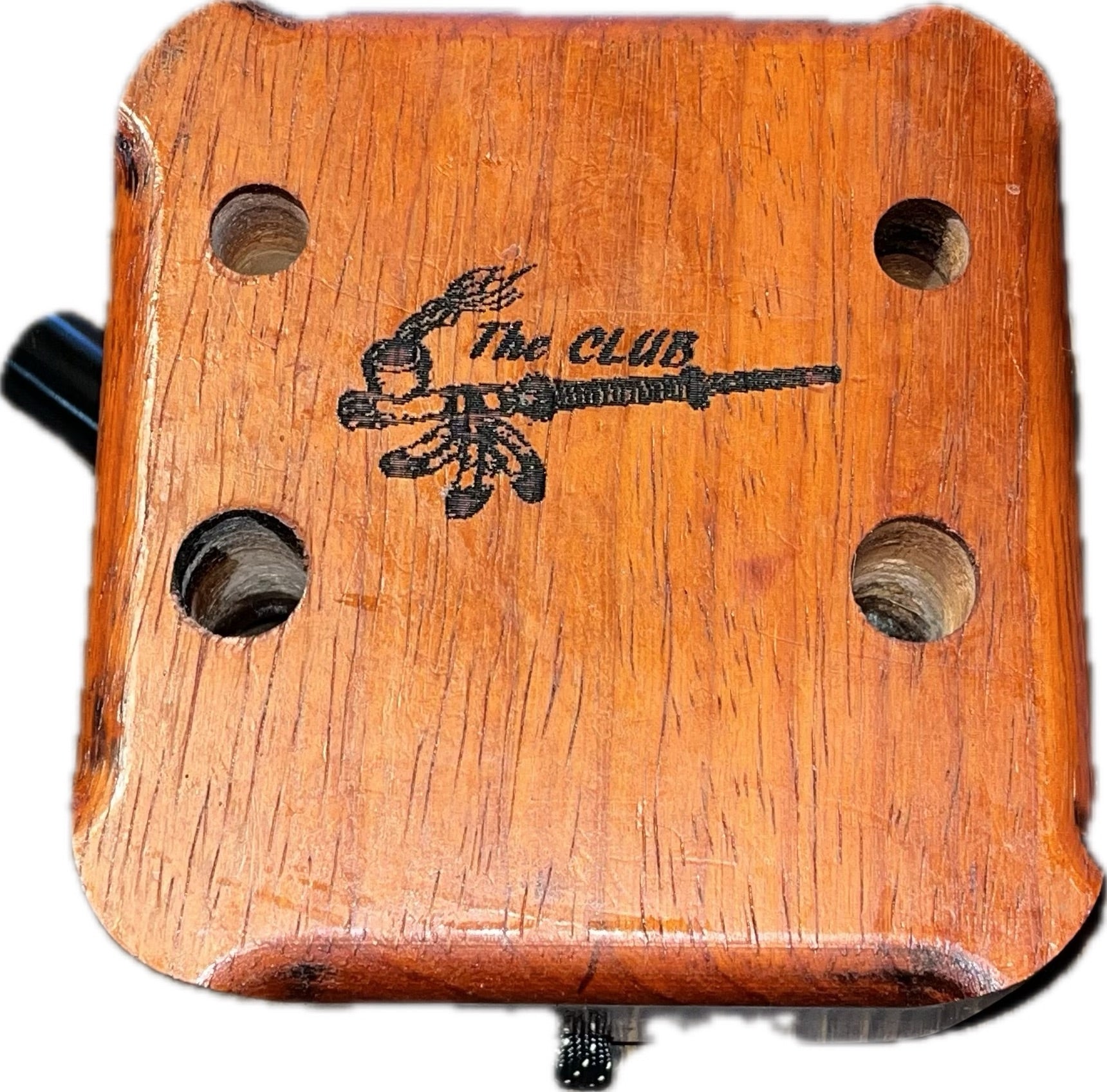 Wireless Heating Station which comes with the Mega Cell Bundle in Paduak with Willow by The Club. Custom hand made wood designed and manufactured in the US.