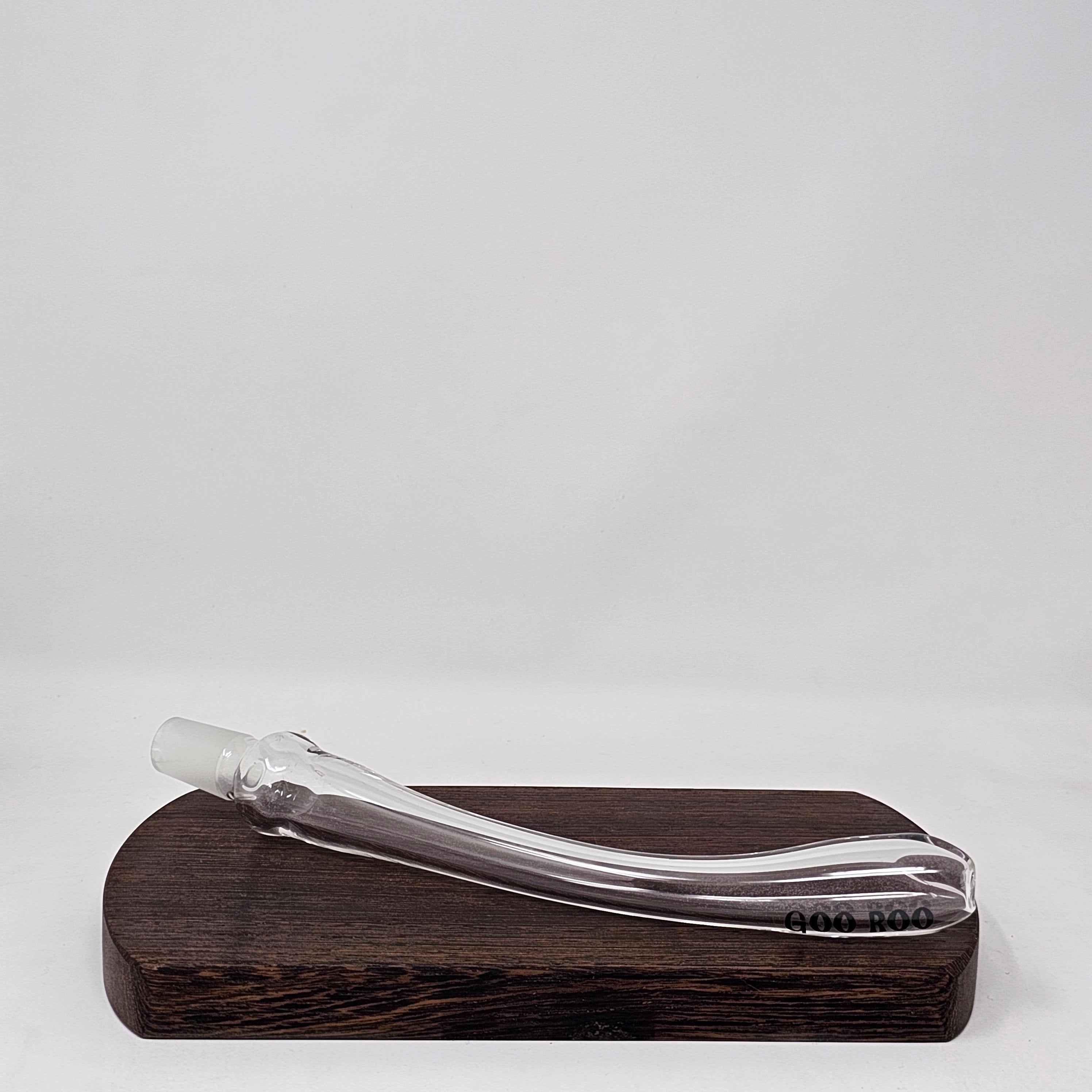 A replacement mouthpiece for the HD 3 Piece Bubbler by Goo Roo Glass with removable mouthpiece. Made in the USA!!! 19mm Male fitting for 19mm Female connection.
Bubbler for demonstration only.