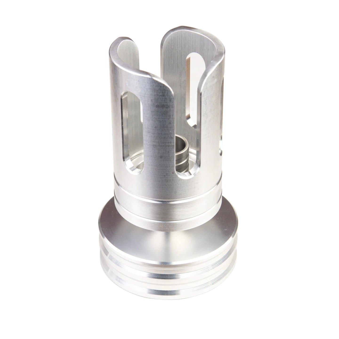 Secure your Flowerpot Head!
*If you will be using this on an existing Cannabis Hardware stand, pick the curved adapter. Heat Post needed to attach to stand and Sold Separately.
This new heat shield works along side the Insulated Heat Post to ensure the Flowerpot Head (B1, B2 or Injector) is safely kept and out of easy reach. This shield is milled from 6061 aluminum tubing to minimize waste and make the process more efficient.