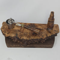 Chaos in Elm w/ Crushed Opal Inlay by Phattpiggie