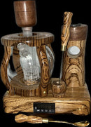 Made in a small family shop in the Southeast United States, each system is unique. This is a true conversation piece of functional art! Each set may contain different parts and of course will offer an individual mixture of woods and beauty only nature can provide.

This particular set includes:

24” whip and 12” wooden mouthpiece with Integrated Orb V2 Bracket System
Integrated PID Controller with US Standard Five Pin XLR Connection w/included Injector Stand
BN-LINK App C Controlled Smart WiFi Outlet Timer