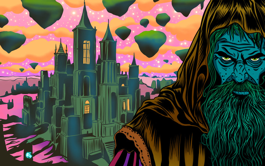 VGoodiEZ Crohnabist Designed Moodmat- Series 5, Slide #5 "Dankstella, Eternal City" (5x8) by Moodmats