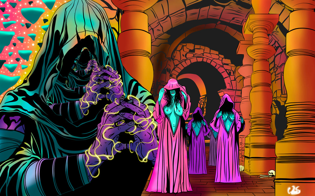 VGoodiEZ Crohnabist Designed Moodmat- Series 5, Slide #6 "Pillows & Pillars" (5x8) by Moodmats