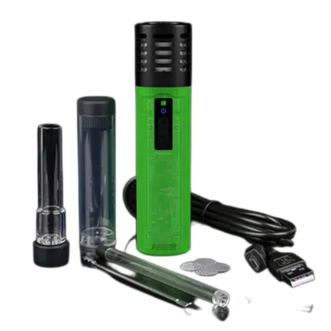 Arizer Air SE in Time Warp Green With Included Items
