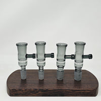 Now in smoked glass!

Made specifically for 19mm input injector style vapes!  These V2 Injector Chambers (Rod instead of tab handle + glass and screen deck options) work with all injector style ball units on the market including the DC Elev8R, TiTi, Pinky, B0, B1, B2, F16, Lethal Injector, Hot Rod, Terp Torch, Freight Train, Qaromashop (some have reported fitment issues with the Taroma lite but the others seem to work) and others.