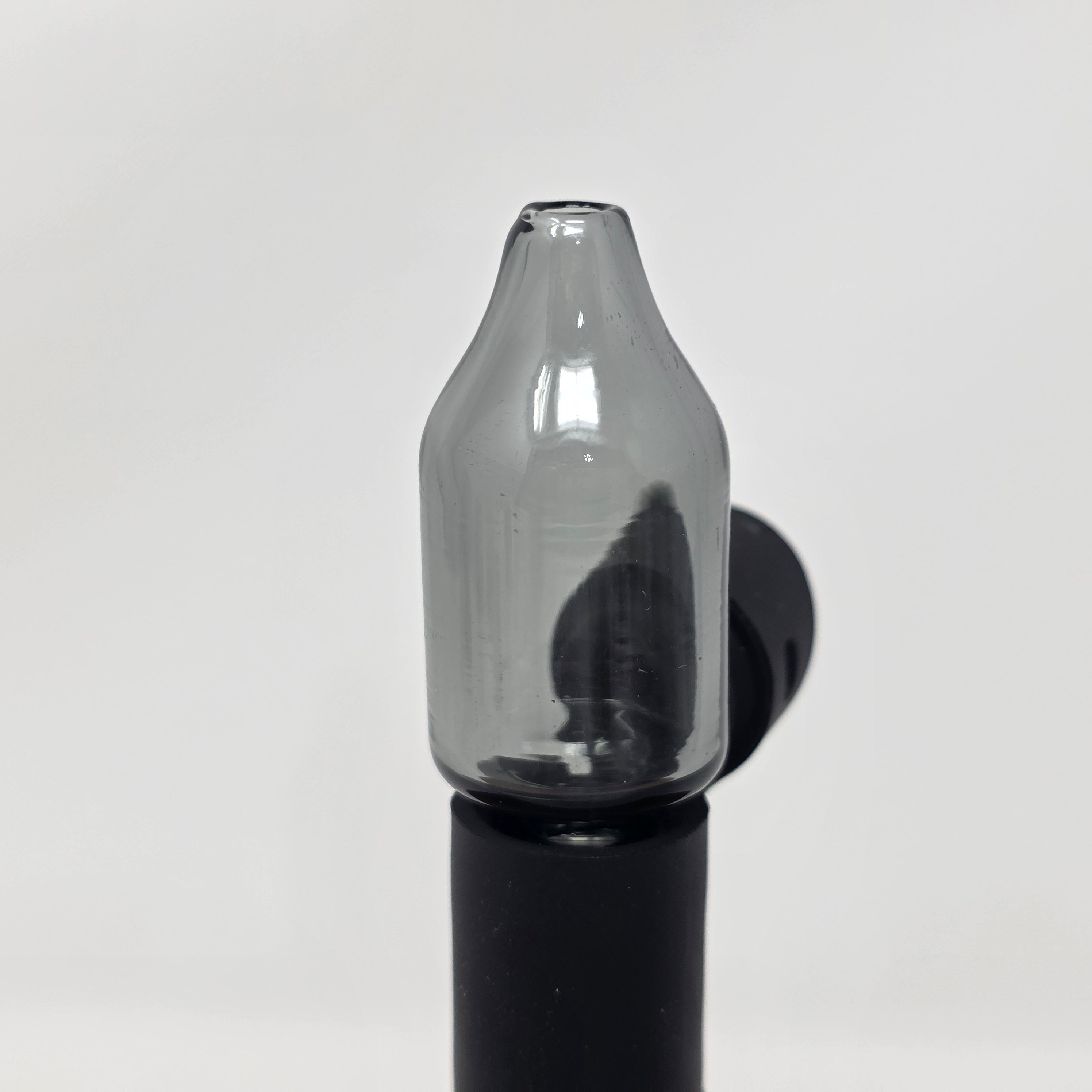 Don't like the silicone with your Pivot by Puffco? Check out this simple, effective and inexpensive solution. Just move the silicone out of the way and friction fit this mouthpiece in.