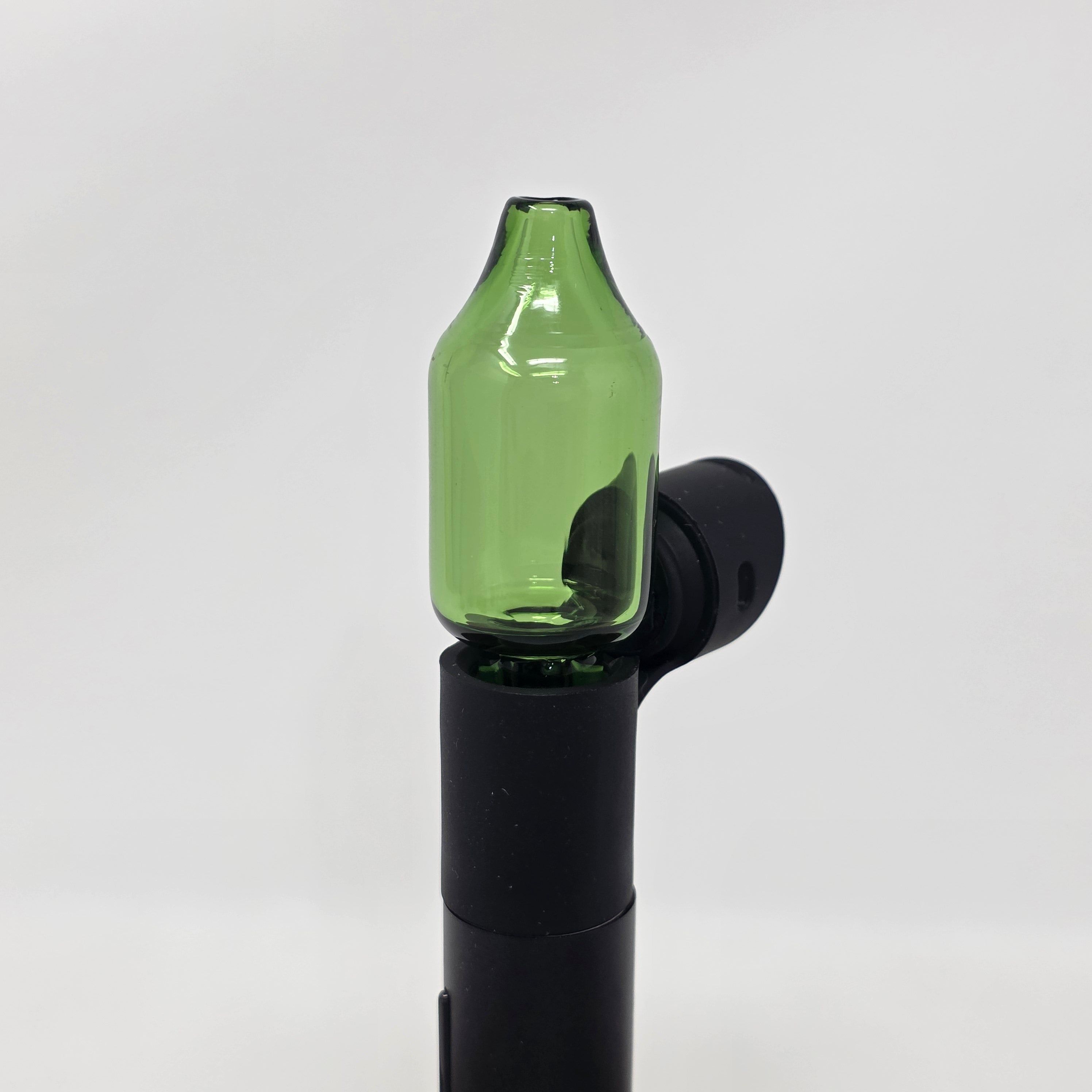 Don't like the silicone with your Pivot by Puffco? Check out this simple, effective and inexpensive solution. Just move the silicone out of the way and friction fit this mouthpiece in.