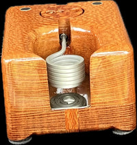 Made in a small family shop in the Southeast United States, each system is unique. This is a true conversation piece of functional art! Each set may contain different parts and of course will offer an individual mixture of woods and beauty only nature can provide.

This particular set includes:

Handmade Leopardwood Dock with Coil Clamp
Leopardwood Wireless Handle and Bowl Set
Scoop and Stir Tool
Optional 25mm Axial Coil
Optional Heater and Bowl Set