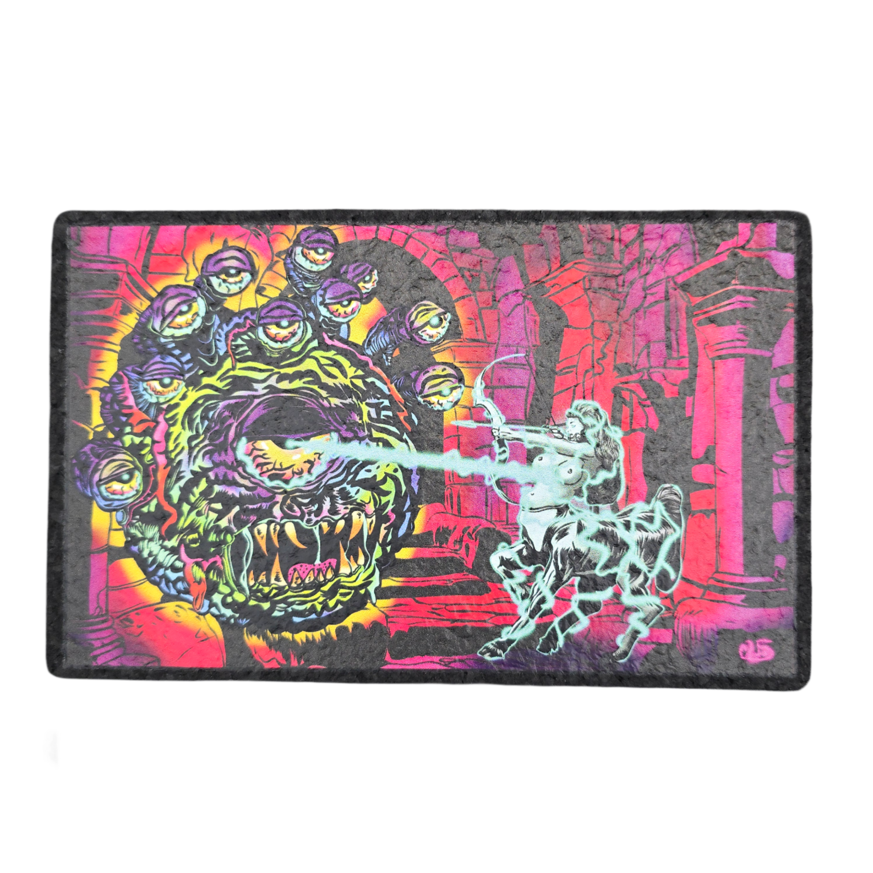 VGoodiEZ Crohnabist Designed Moodmat- Series 5, Slide #4 "Beholder & Stoner" (5x8) by Moodmats