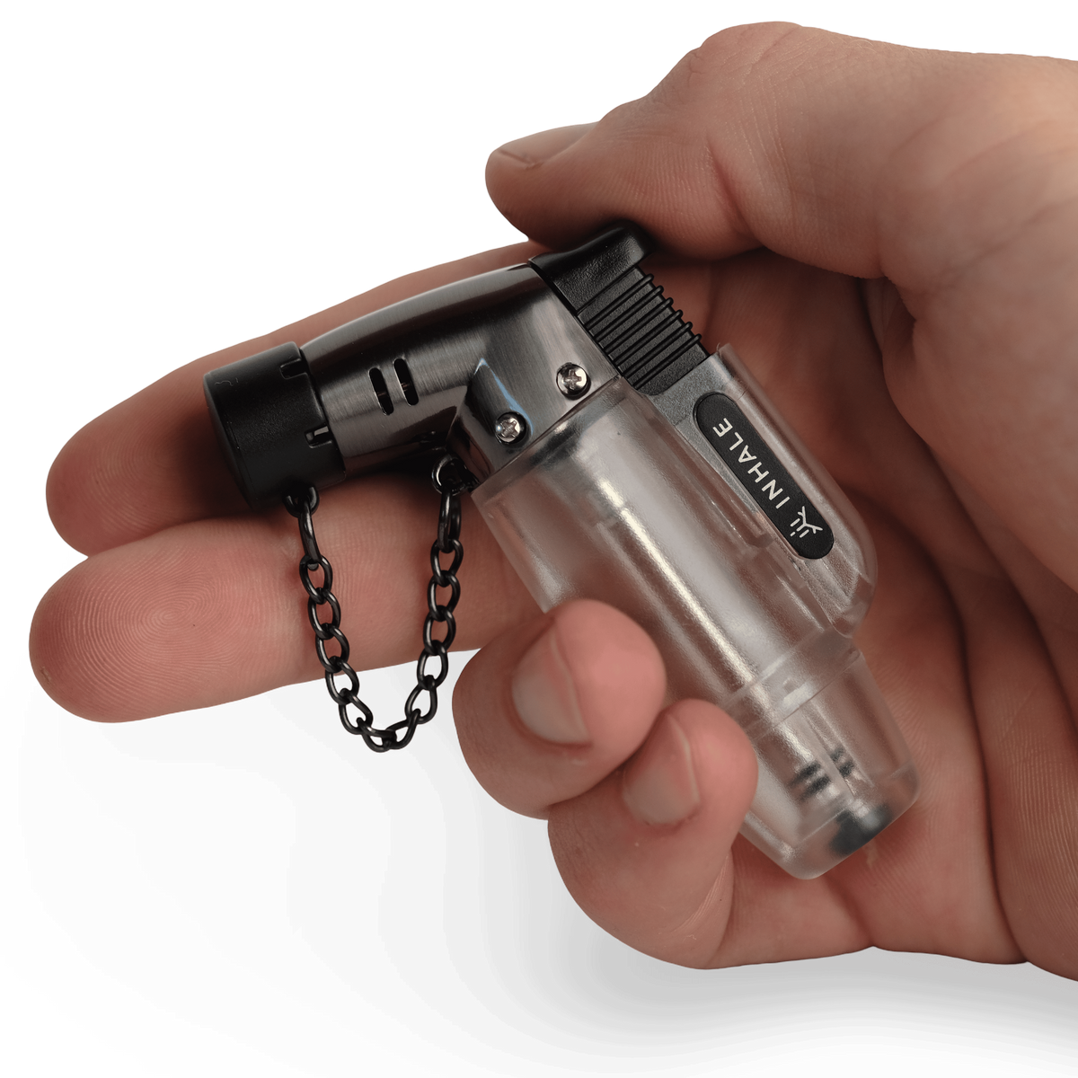 Inhale Premium Jet Lighter Palm-Sized Design In Hand