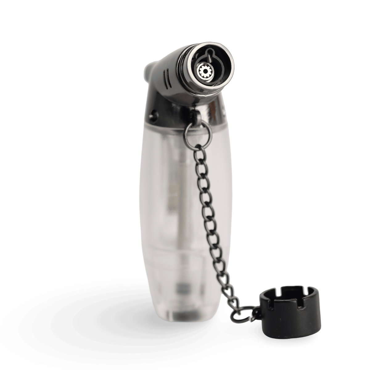 Inhale Premium Jet Lighter Front with Nozzle and Attached Cap