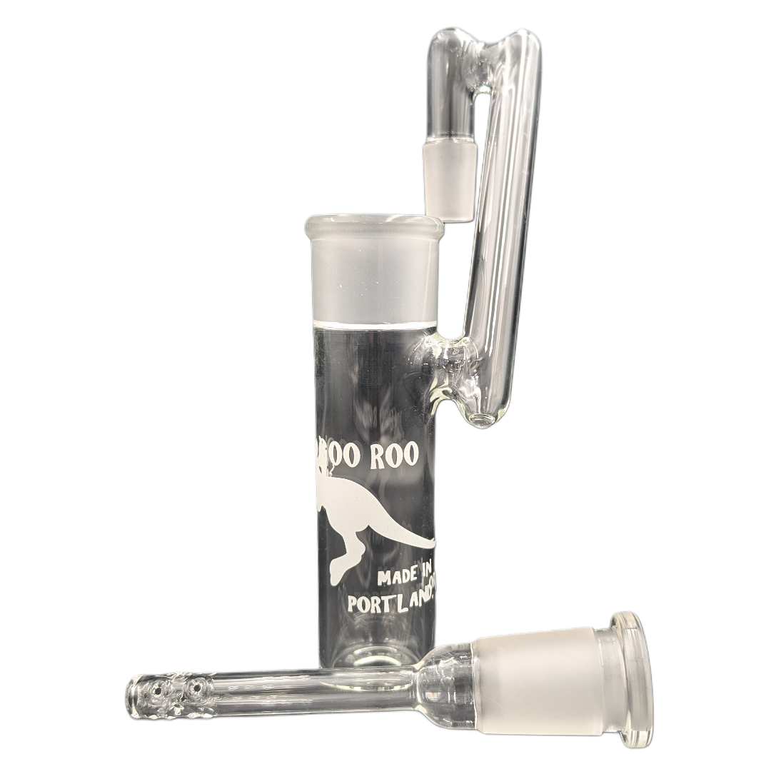 19mm Drop Down Wet Catcher Front View with Down Tube Percolator Removed