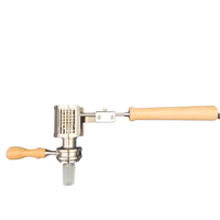 Showing Pro Kit Heater on top of Titanium Matrix Bowl, both with the Beechwood Handles.