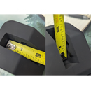 Hookmate Inside Measurements showing 3/4" of clearance behind the mounting pin and underneath the mounting pin