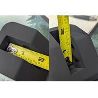 Hookmate Inside Measurements showing 3/4" of clearance behind the mounting pin and underneath the mounting pin
