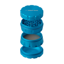 Blue 2.5" 4-Piece Full Section Breakdown View of Grinder