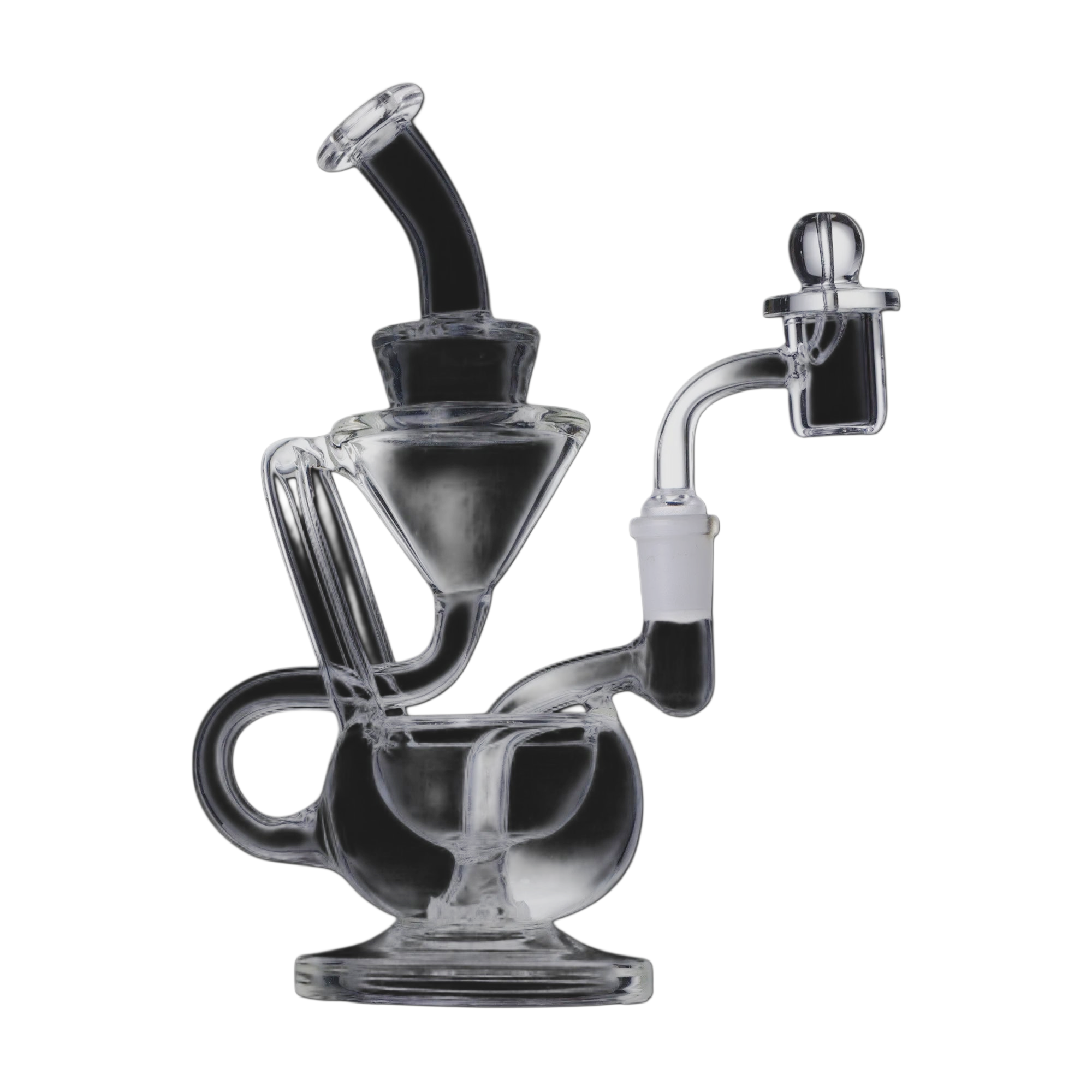 Clear 8" Recycler Right View