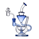 Clear and Light Blue 8" Recycler Left View