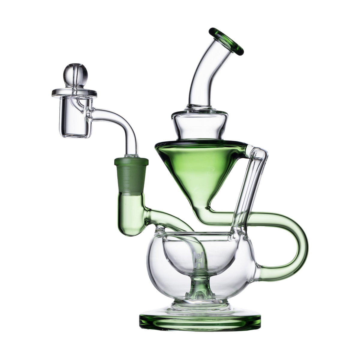 Clear W/Light Green Accent