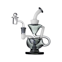 Smoke and White 8" Recycler Left View