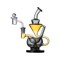 Smoke and Yellow 8" Recycler Left View