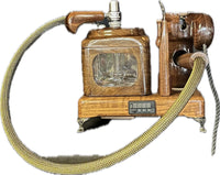 Made in a small family shop in the Southeast United States, each system is unique. This is a true conversation piece of functional art! Each set may contain different parts and of course will offer an individual mixture of woods and beauty only nature can provide.

These listings include the 14mm clear Cell in the listing! Also has LED's built in to set the mood. Choose from either Black Walnut or Cherry. Includes accessory tool set (not pictured).