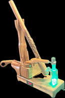 The Club System Carved Lions in Cherry by The Club