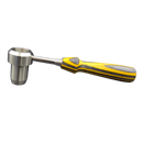 IO Hornet Heater with Yellow and Black Wood Handle Angled Side View