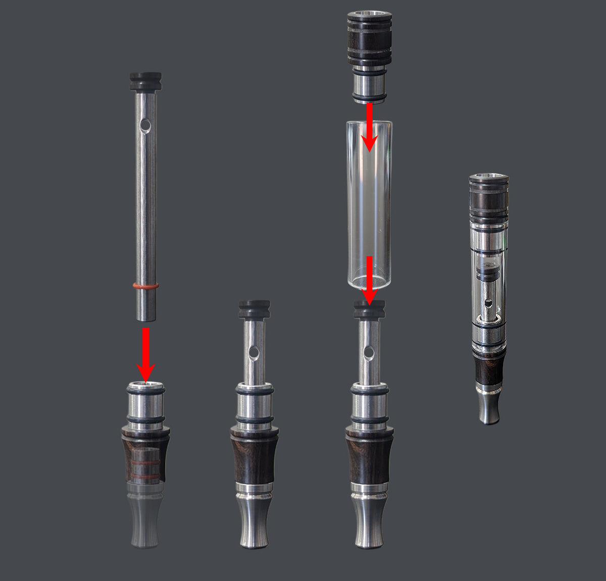 Adaptable Infinity Stem assembly breakdown diagram