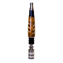 Dark Burlwood Sleeve installed on the Infinity Stem with Dani Fusion Tip and Cap attached.