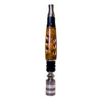 Dark Burlwood Sleeve installed on the Infinity Stem with Dani Fusion Tip and Cap attached.