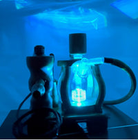 Made in a small family shop in the Southeast United States, each system is unique. This is a true conversation piece of functional art! Each set may contain different parts and of course will offer an individual mixture of woods and beauty only nature can provide.

This particular set includes:

24” whip and 12” wooden mouthpiece with Integrated Orb V2 Bracket System
Integrated PID Controller with US Standard Five Pin XLR Connection w/included Injector Stand
BN-LINK App C Controlled Smart WiFi Outlet Timer