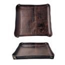 Dark Brown 22x19 cm Square Tray