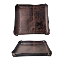 Dark Brown 22x19 cm Square Tray