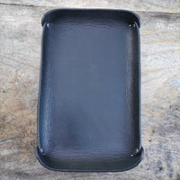 Black 20x13 Tray on Wood Table